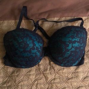 Blue Lace Aerie Bra, Size 36C